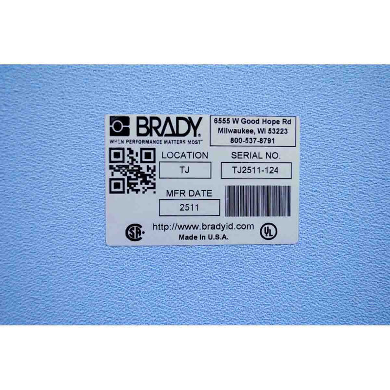 Brady B33-17-434 Metallised Polyester Labels For Bbp33/I3300 Printers 142968