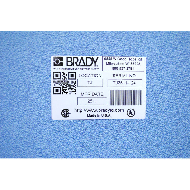 Brady THT-19-434-1 Thermal Transfer Printable Labels 030284