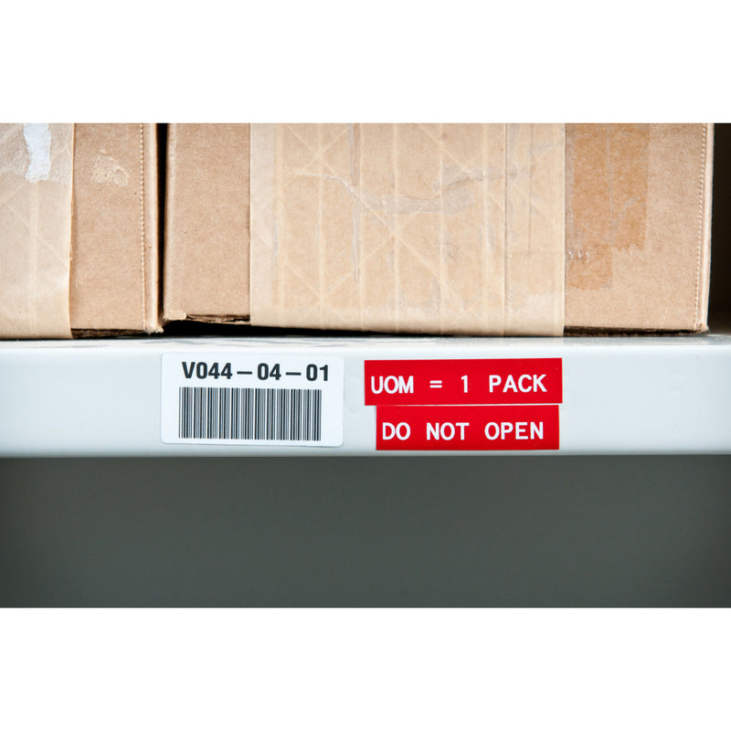 Brady M6C-500-439-RD Multi-Purpose Vinyl Labels for M610, M611, BMP61, M710 (with media adapter) and BMP71 (with media adapter) 174368