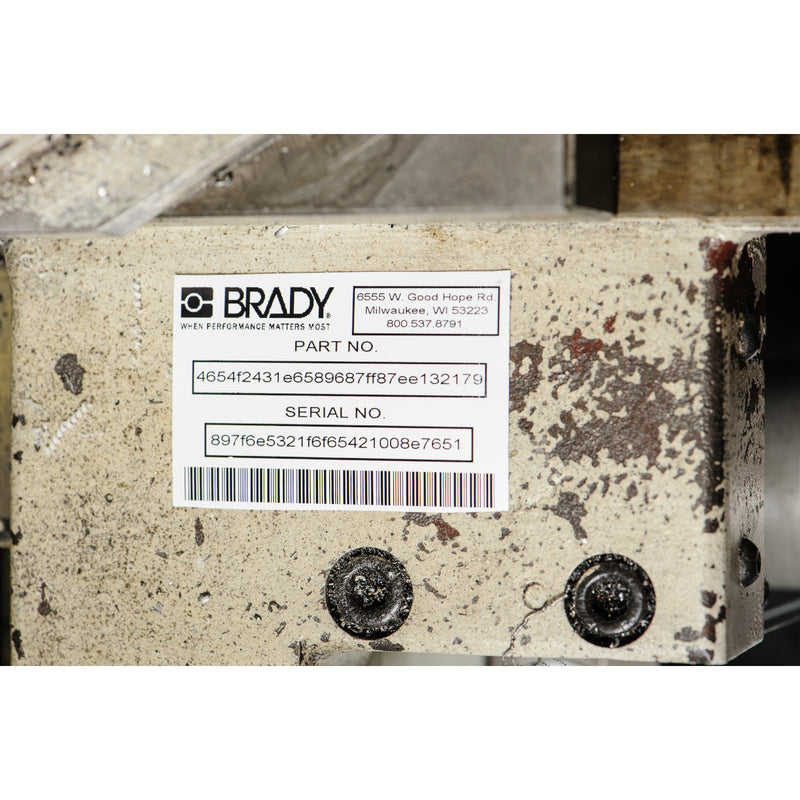 Brady M7-29-489 Ultra Aggressive Adhesive Metallised Matte Polyester Labels for M710 and BMP71 173357