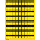 Brady WOB-820-G.O.R. Blank Write-On Labels on sheets - Yellow without border 101803