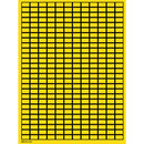 Brady WOB-915-G.O.R. Blank Write-On Labels on sheets - Yellow without border 101804