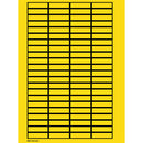 Brady WOB-1138-G.O.R. Blank Write-On Labels on sheets - Yellow without border 101806
