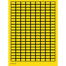 Brady WOB-1119-G.M.R. Blank Write-On Labels on sheets - Yellow with border 101807
