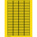 Brady WOB-1138-G.M.R Blank Write-On Labels on sheets - Yellow with border 101808
