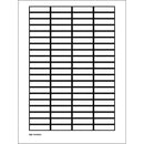 Brady WOB-1138-W.M.R Blank Write-On Labels on sheets - White with border 101812