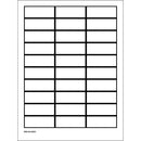 Brady WOB-2256-W.M.R Blank Write-On Labels on sheets - White with border 101814