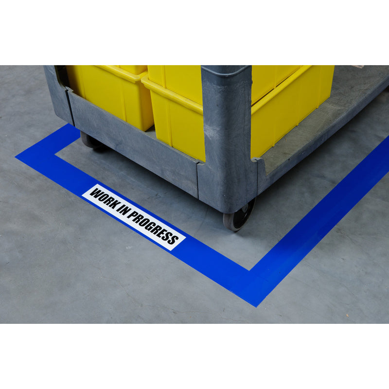 Brady GMK 4" B483 YL & 4" B634 100'RLS GlobalMark ToughStripe Floor Marking Tape with Overlaminate 142164