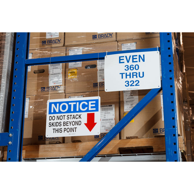 Brady B85-178x254-595-ANSINO Bbp85 Die Cuts - Vinyl 178X254 Ansino 130756