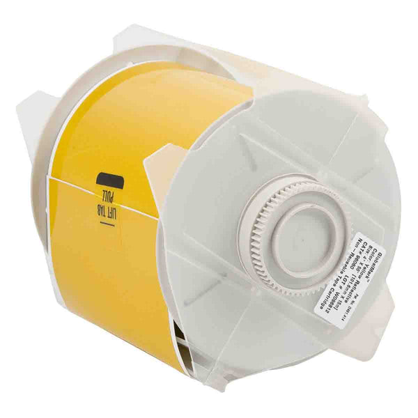 Brady GM Tape B-7569 Yellow 100mm x 30m Globalmark Indoor/Outdoor Vinyl Tape 120943