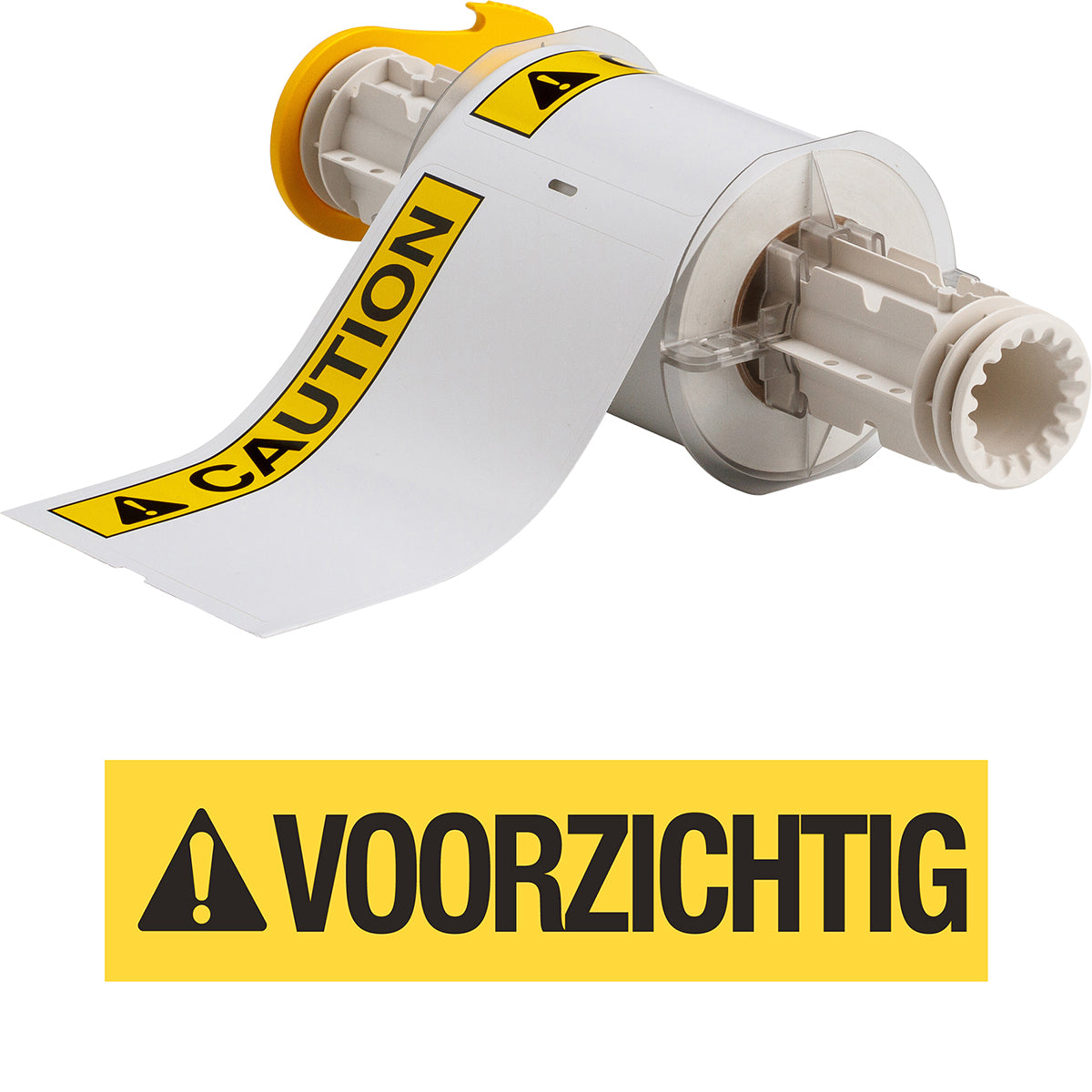 Brady B85-102x152-595-VOORZICHTIG Bbp85 Die Cuts - Vinyl 102X152 Voorzichtig 130781