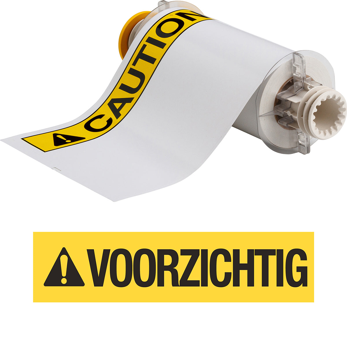 Brady B85-178x254-595-VOORZICHTIG Bbp85 Die Cuts - Vinyl 178X254 Voorzichtig 130784