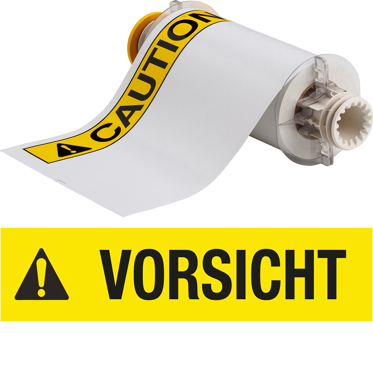 Brady B85-178x254-595-VORSICHT Bbp85 Die Cuts - Vinyl 178X254 Vorsicht 130786