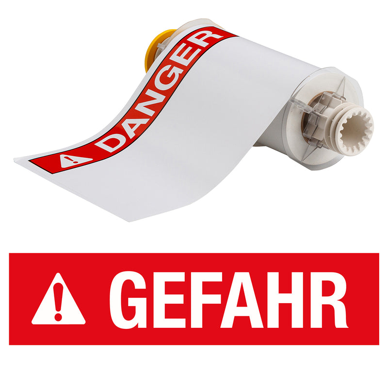 Brady B85-178x254-595-GEFAHR Bbp85 Die Cuts - Vinyl 178X254 Gefahr 130792
