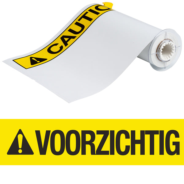 Brady B85-254x356-7569-VOORZICHTIG Bbp85 Die Cuts - Vinyl 254X356 Voorzichtig 140891
