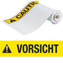 Brady B85-254x356-7569-VORSICHT Bbp85 Die Cuts - Vinyl 254X356 Vorsicht 140893