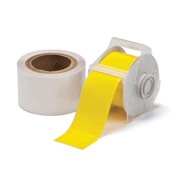 Brady GMK B-483 YL 57,2mm & B-634OLam GlobalMark ToughStripe Floor Marking Tape with Overlaminate 142161