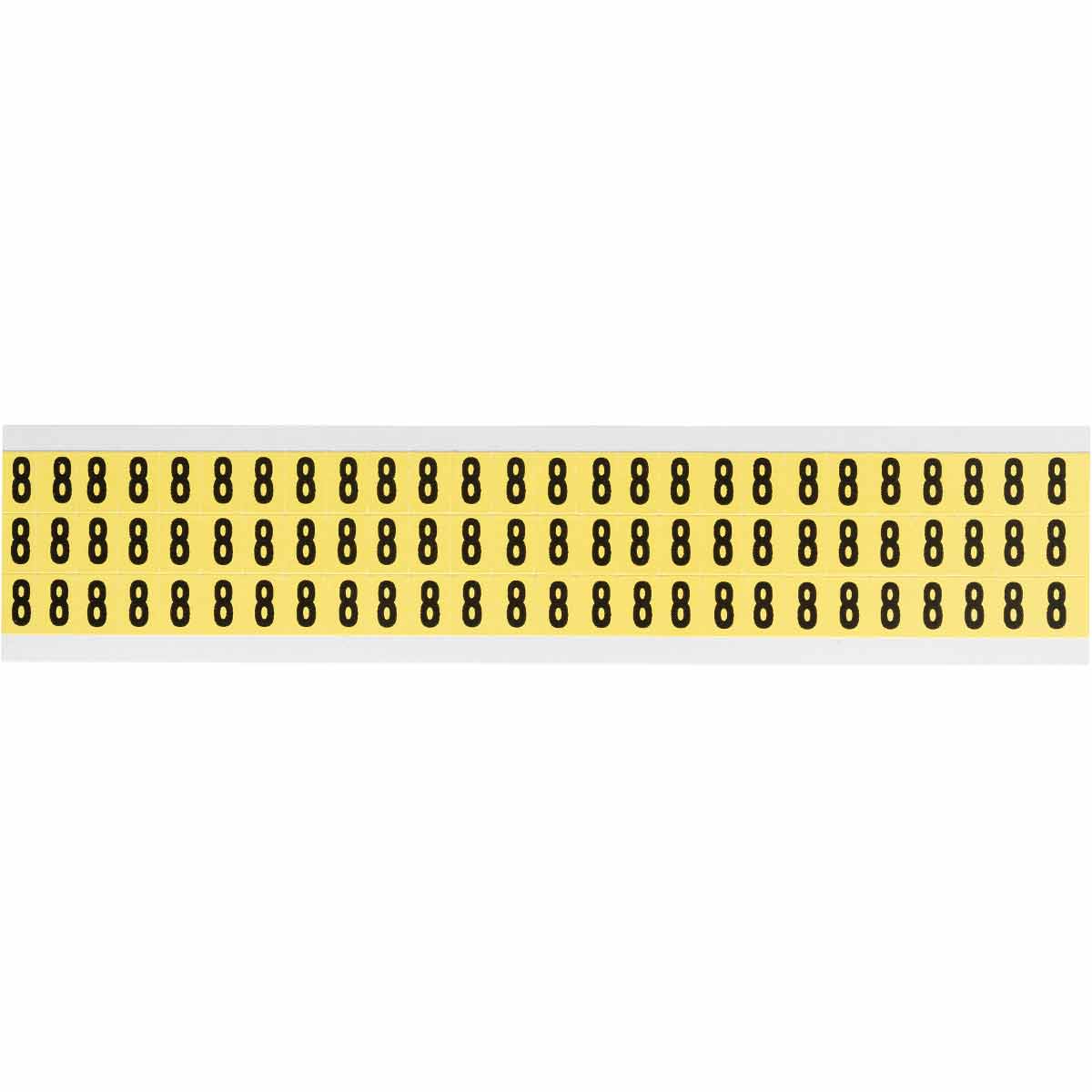 Brady 1520-9 Identical numbers and letters on one card for indoor and outdoor use 044009