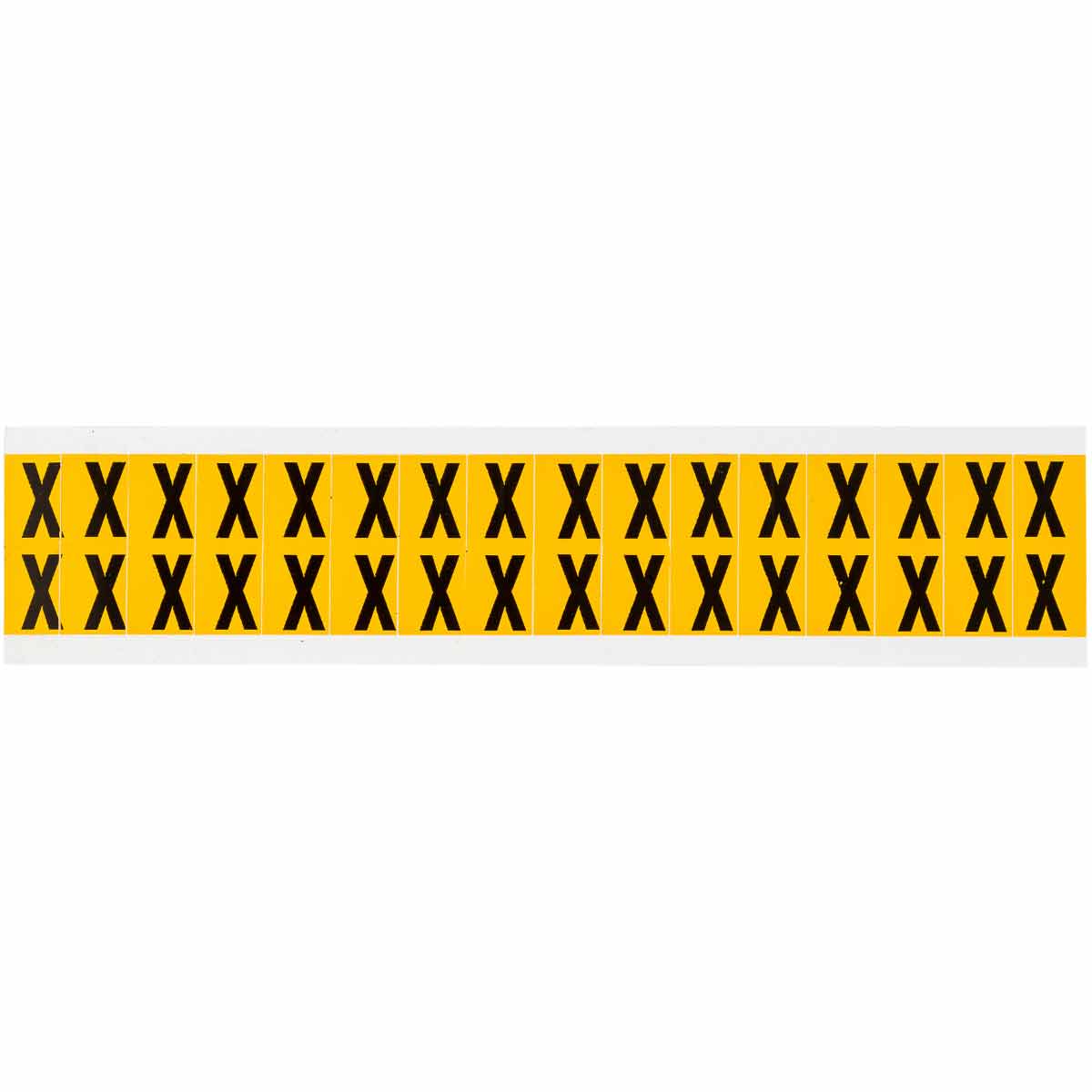 Brady 1520-X Identical numbers and letters on one card for indoor and outdoor use 044033