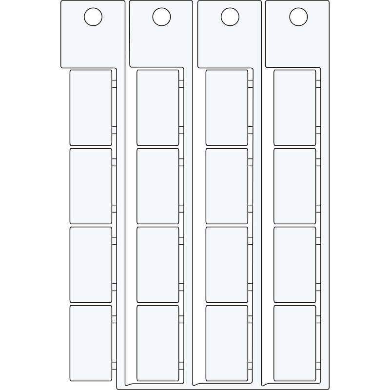 Brady ADHESIVE TAG 15X27 WHITE Electrical Component Tags with Adhesive - 15mm x 27mm, Single 1527AD