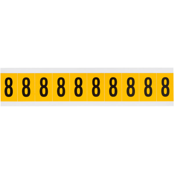 Brady 1530-8 Identical numbers and letters on one card for indoor and outdoor use 015308