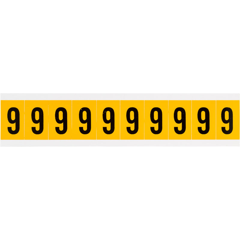 Brady 1530-9 Identical numbers and letters on one card for indoor and outdoor use 015309