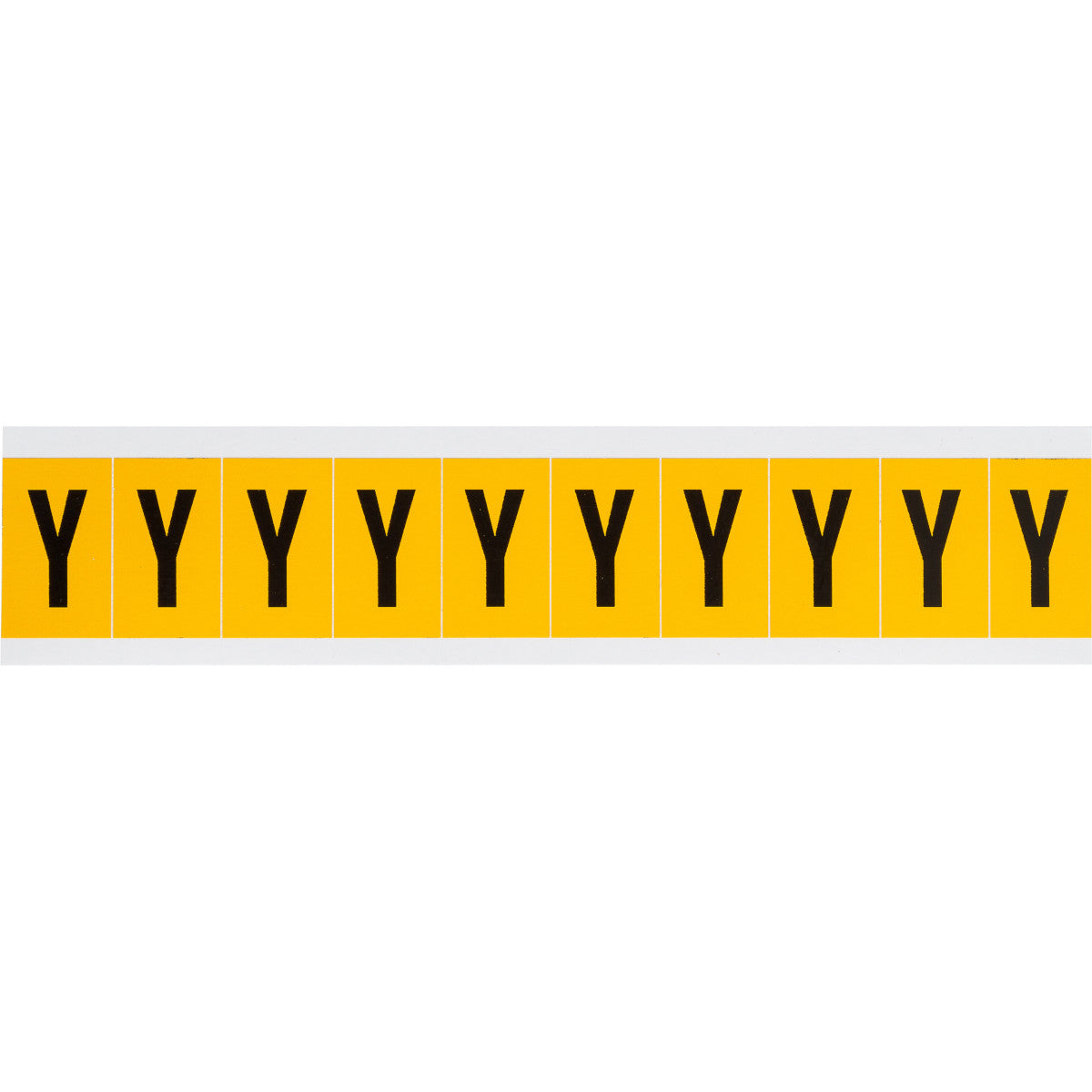 Brady 1530-Y Identical numbers and letters on one card for indoor and outdoor use 015334
