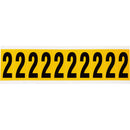 Brady 1534-2 Identical numbers and letters on one card for indoor and outdoor use 015342