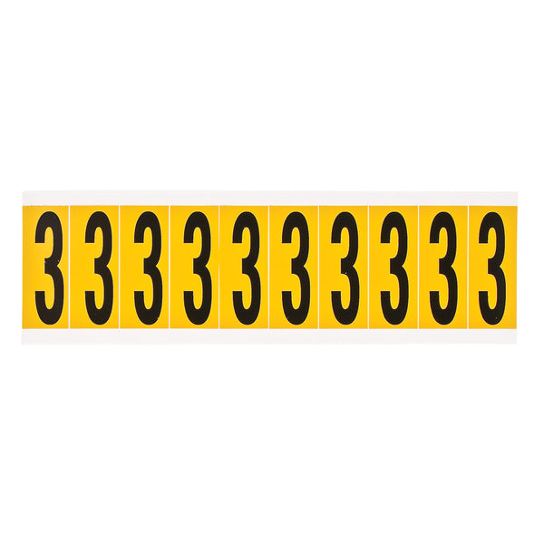 Brady 1534-3 Identical numbers and letters on one card for indoor and outdoor use 015343