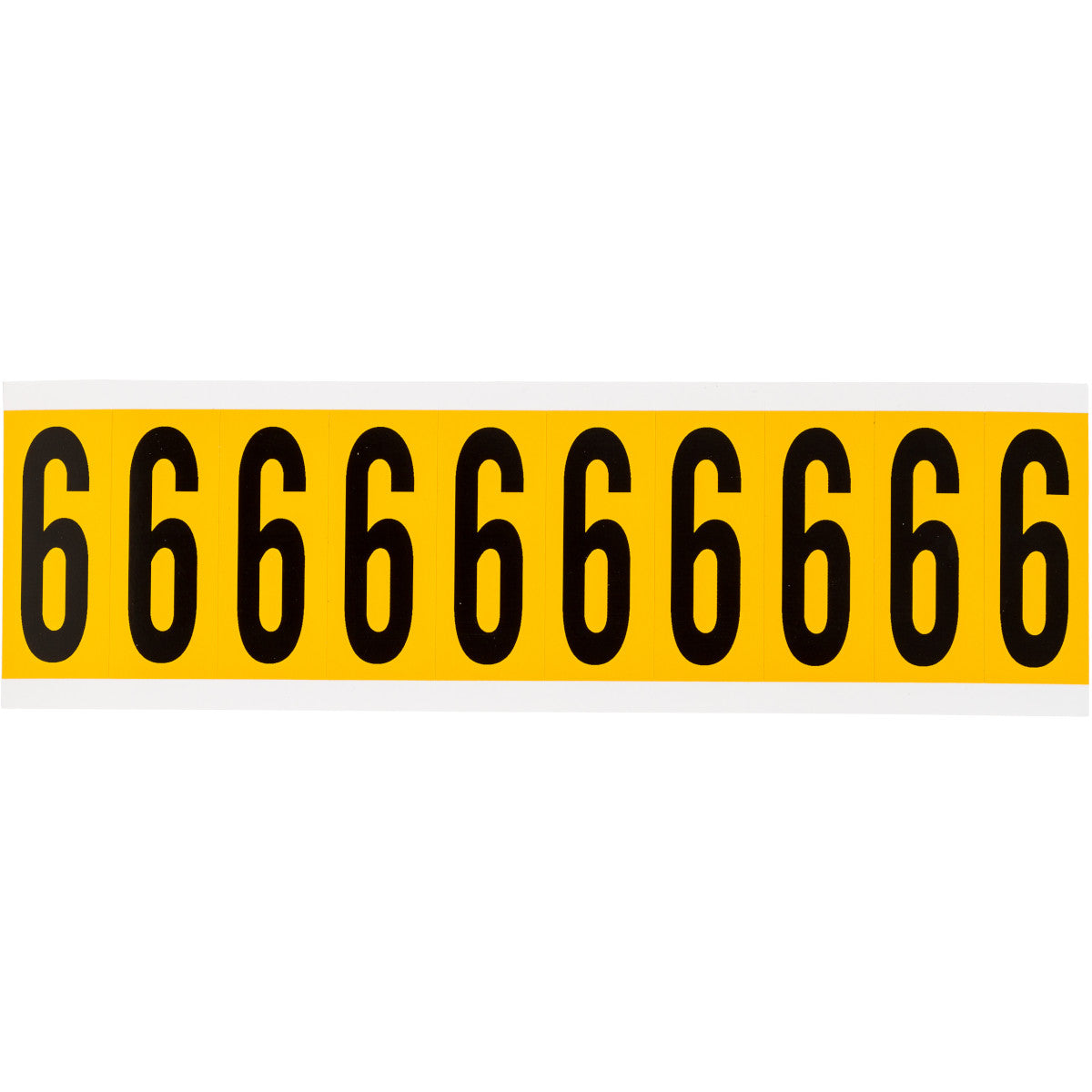 Brady 1534-6 Identical numbers and letters on one card for indoor and outdoor use 015346