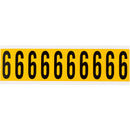 Brady 1534-6 Identical numbers and letters on one card for indoor and outdoor use 015346