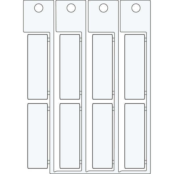 Brady ADHESIVE TAG 15X49 WHITE Electrical Component Tags with Adhesive - 15mm x 49mm, Single 1549AD