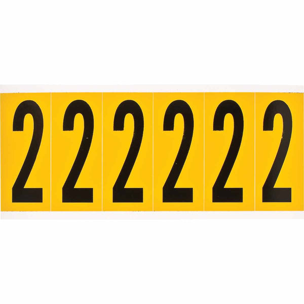 Brady 1550-2 Identical numbers and letters on one card for indoor and outdoor use 044047