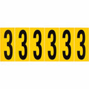 Brady 1550-3 Identical numbers and letters on one card for indoor and outdoor use 044048