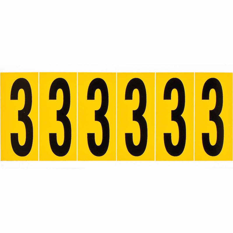 Brady 1550-3 Identical numbers and letters on one card for indoor and outdoor use 044048