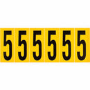 Brady 1550-5 Identical numbers and letters on one card for indoor and outdoor use 044050