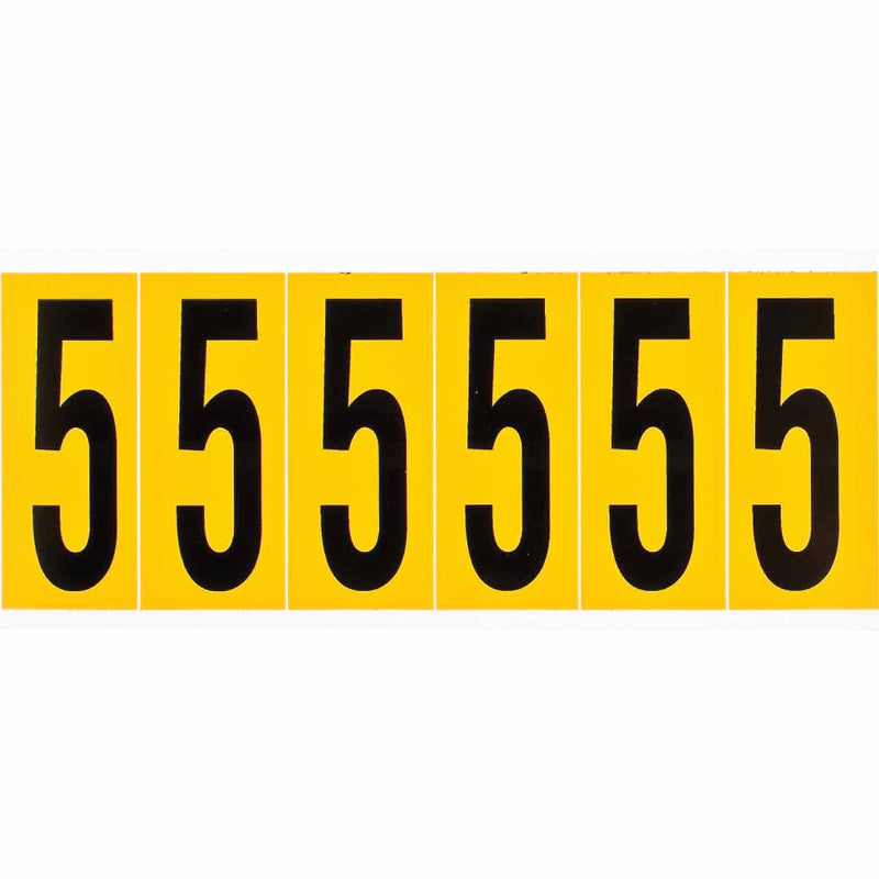 Brady 1550-5 Identical numbers and letters on one card for indoor and outdoor use 044050