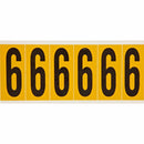 Brady 1550-6 Identical numbers and letters on one card for indoor and outdoor use 044051