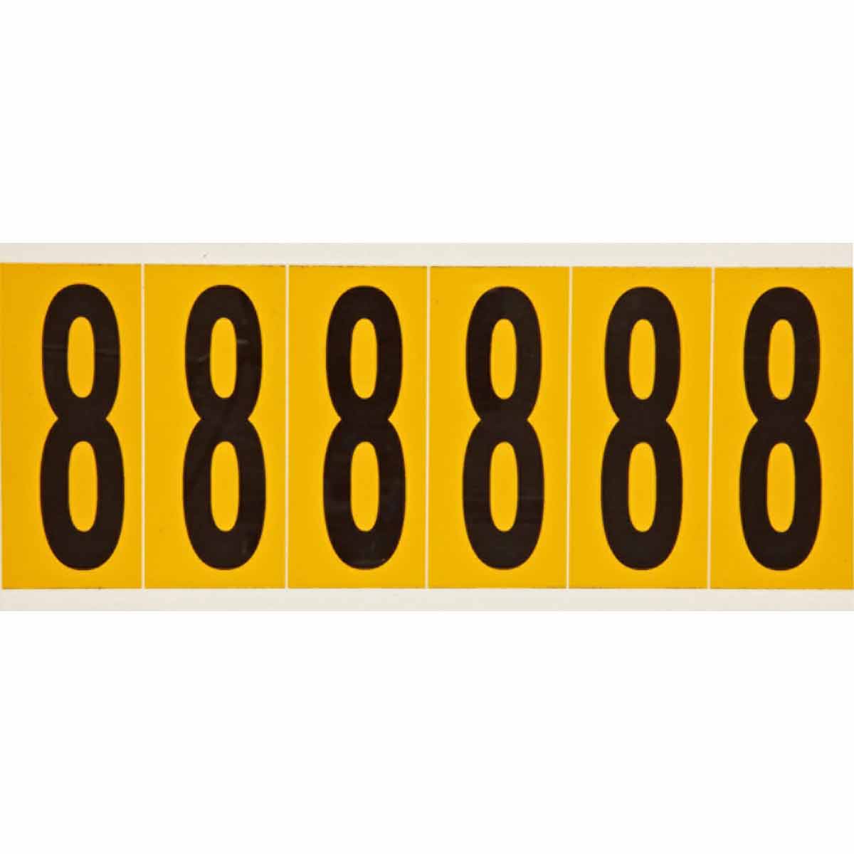Brady 1550-8 Identical numbers and letters on one card for indoor and outdoor use 044053