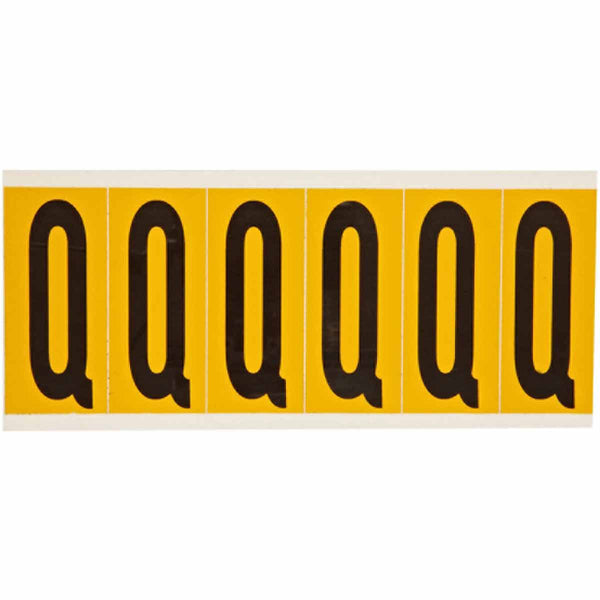 Brady 1550-Q Identical numbers and letters on one card for indoor and outdoor use 044071