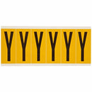 Brady 1550-Y Identical numbers and letters on one card for indoor and outdoor use 044079