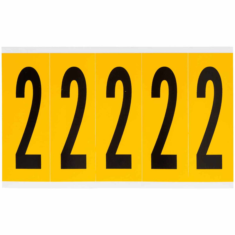 Brady 1560-2 Identical numbers and letters on one card for indoor and outdoor use 097092