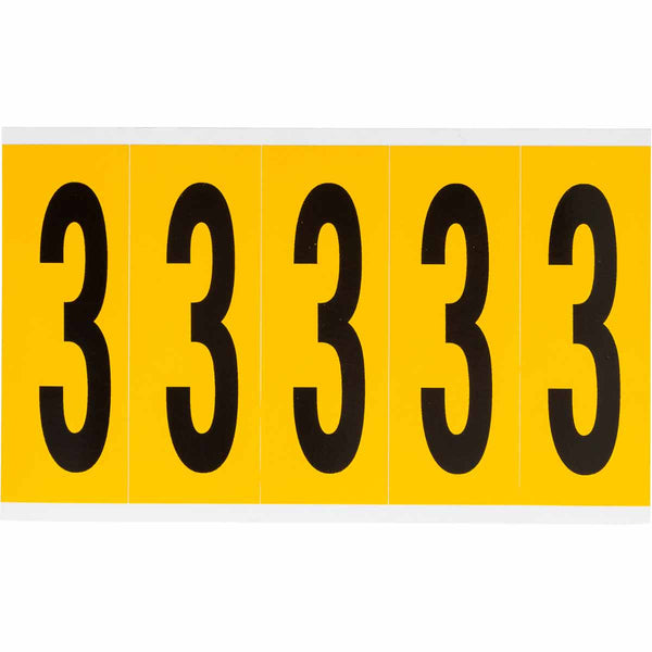 Brady 1560-3 Identical numbers and letters on one card for indoor and outdoor use 097093