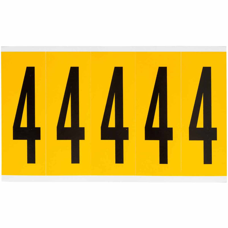 Brady 1560-4 Identical numbers and letters on one card for indoor and outdoor use 097094