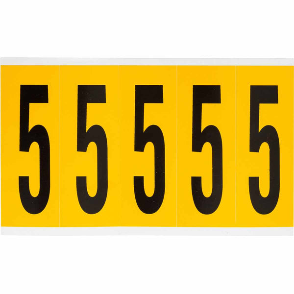 Brady 1560-5 Identical numbers and letters on one card for indoor and outdoor use 097095