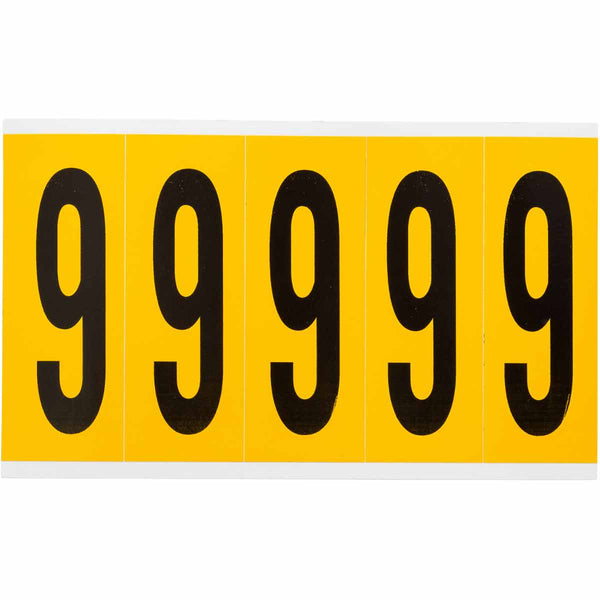 Brady 1560-9 Identical numbers and letters on one card for indoor and outdoor use 097099