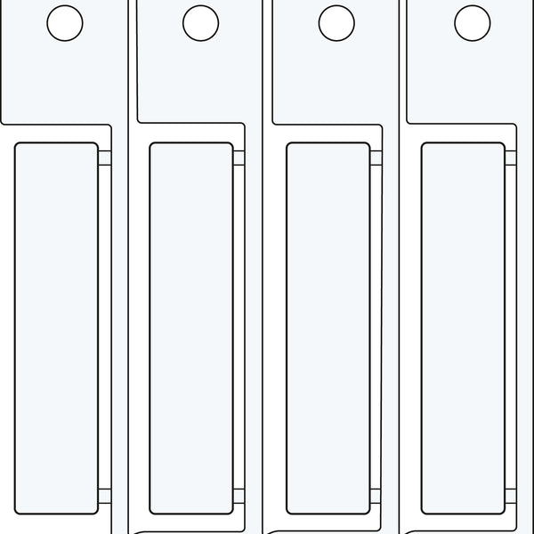 Brady ADHESIVE TAG 15X67 WHITE Electrical Component Tags with Adhesive - 15mm x 67mm, Single 1567AD