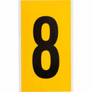 Brady 1570-8 Identical numbers and letters on one card for indoor and outdoor use 097568