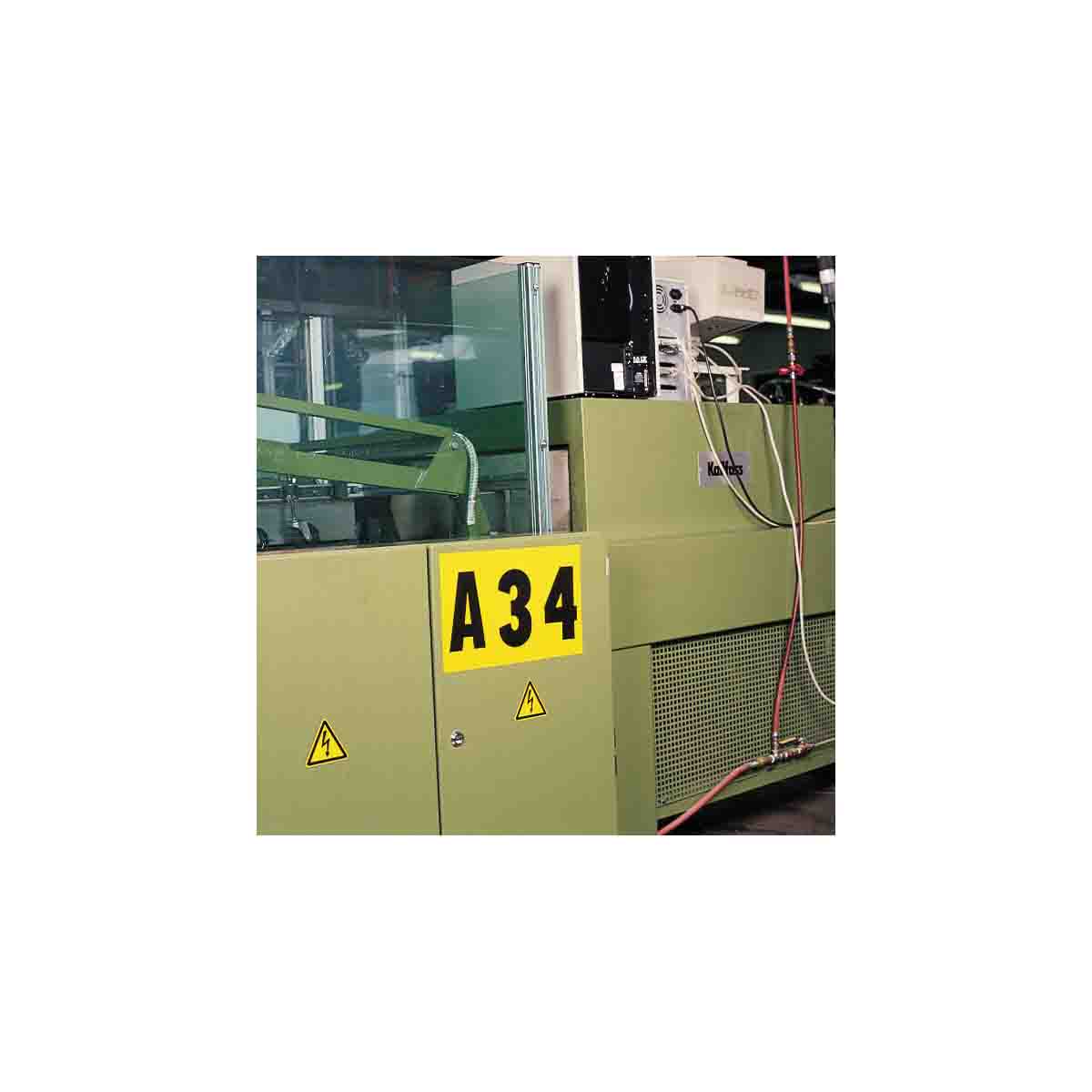 Brady 1520-7 Identical numbers and letters on one card for indoor and outdoor use 044007
