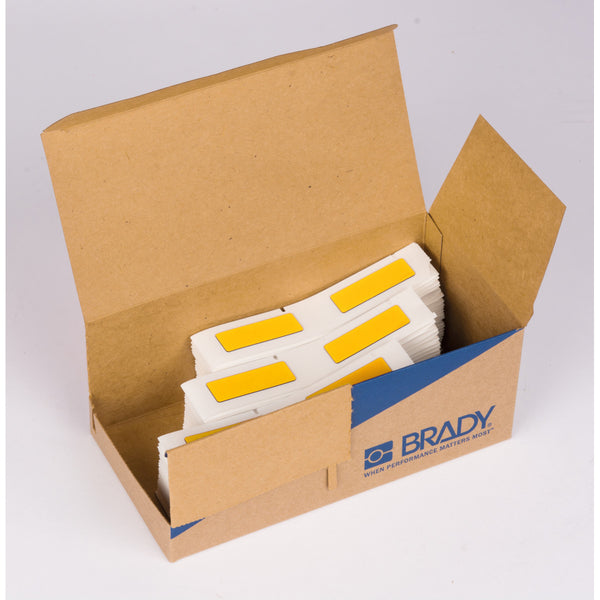 Brady M61EP-08-7593-YL Engraved Plate Replacement Labels For M611 And Bmp61 197140